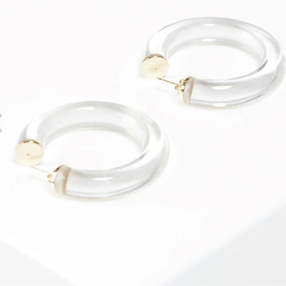 Clear Zara Mini Hoop Earrings 1188 005